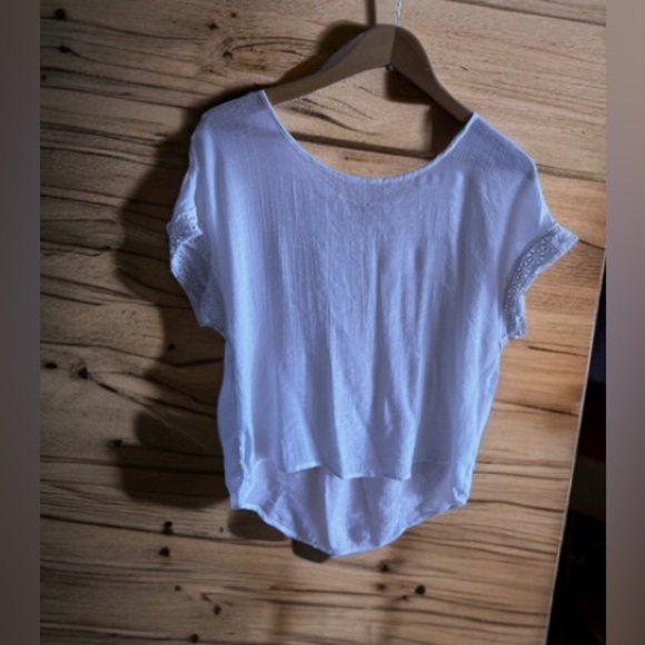 Messini sleeveless blouse messini tops white embroidered sleeve size L - Picture 13 of 15